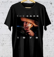 The Cars 1978 Debut Album T-Shirt Black Classic Rock Band Unisex Tee - T813