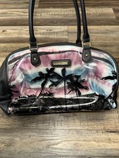 Juicy Couture Clear Translucent Tote Bag X-Large Palm Trees Tie Dye