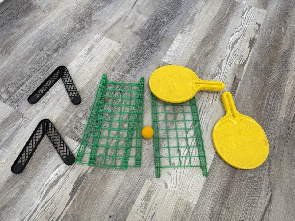 Vintage Nerf Ping Pong Table Tennis Set Complete Parker Brothers Toy In Box - Image 4 of 4