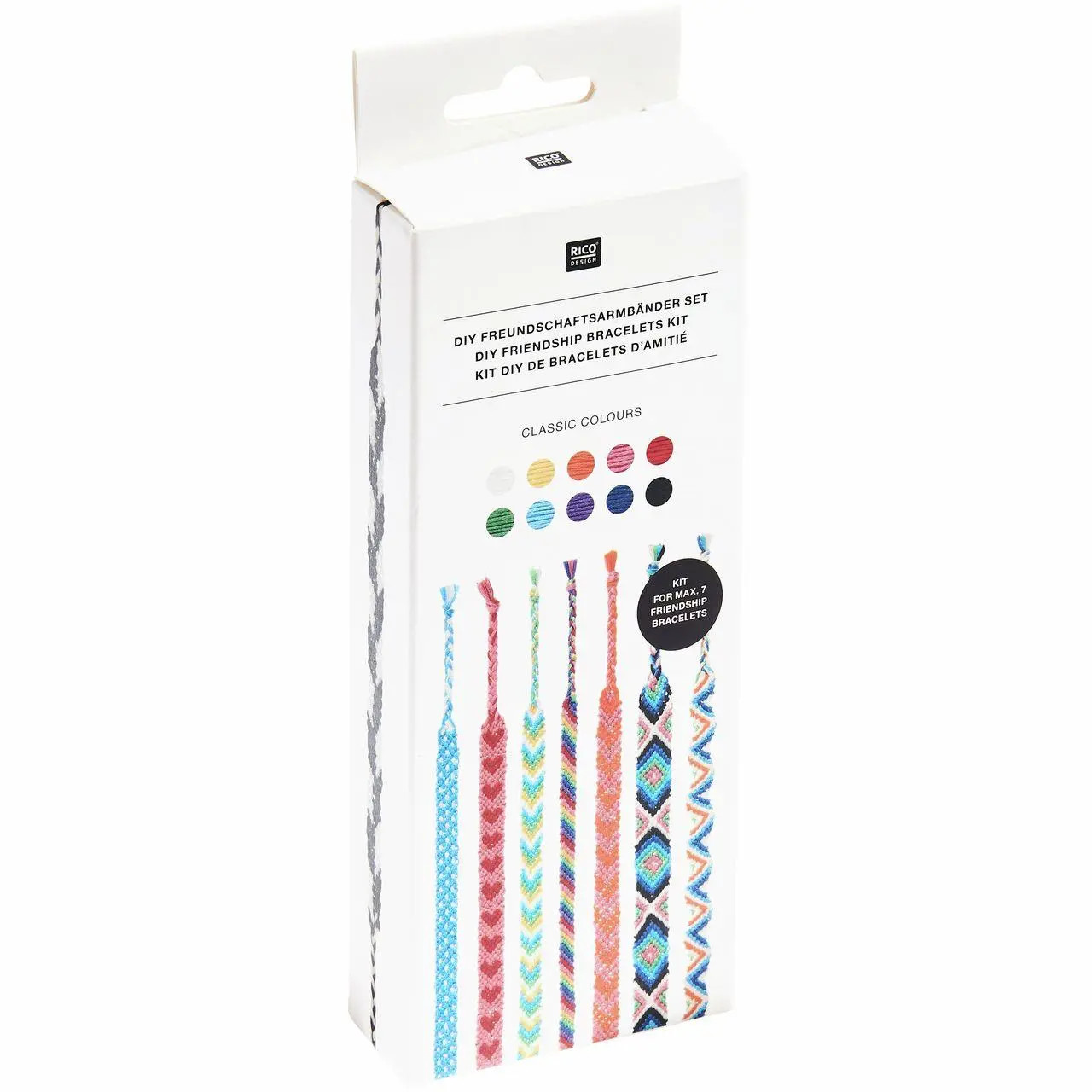Rico Design DIY Freundschaftsarmbänder Set Classic Colours - Image 2