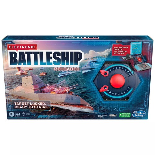 Battleship Reloaded Electronic Board Game Lights Sounds Voice Command Advanced