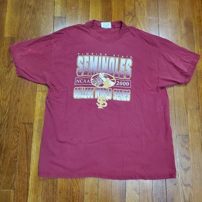 Vintage Florida State Seminoles Shirt Mens XL Red NCAA Prairie Graphics 2000