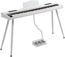 Digital Piano Keyboard with Stand, Portable 88 keys Semi-Weighted Electric Piano