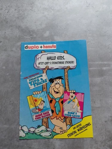 Ferrero Duplo Hanuta ALBUM FRED FLINT EMPTY Very Good Condition MEGA RARE