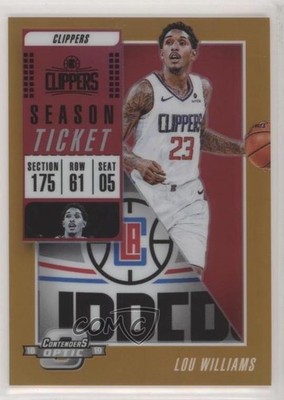 2018 Panini Contenders Optic Season Ticket Orange Prizm 22/49 Lou Williams gh4
