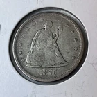 1875-S Seated Liberty Twenty Cent Piece 20C Excellent Condition Uncirculated