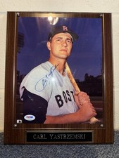 Carl Yastrzemski Signed Photo Autograph MLB, Hall of Fame, Boston Red Sox, YAZ
