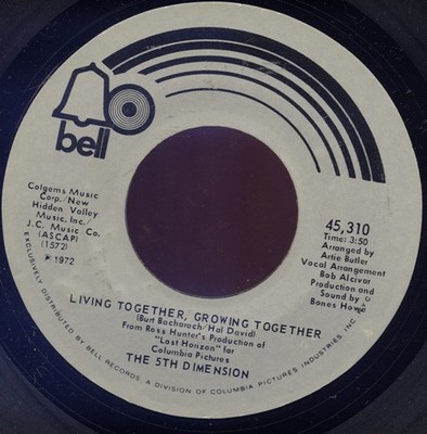 The Fifth Dimension - Living Together, Growing Together / What Do I Need To B...