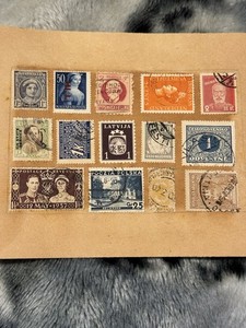 Lot Of Used Foreign Stamps 1920-1960
