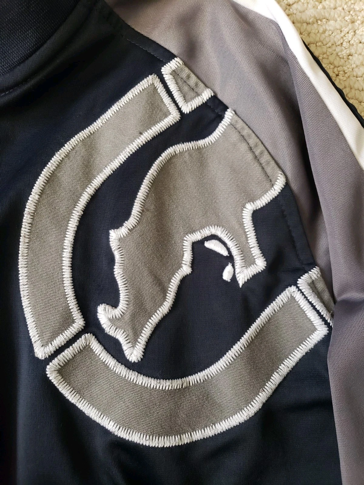 Y2K ECKO UNLTD Track Jacket Navy Blue Gray Size Medium 2015 - product detail image 2