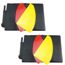 2 Sets Portable Referee Wallets Standard Referee Cards Professional Kits