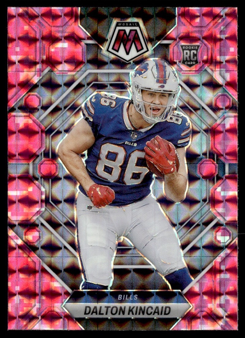 2023 Panini Mosaic Camo Pink Rookie Dalton Kincaid #305