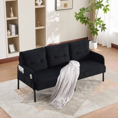 UNITED WE WIN Oversized Loveseat, Modern & Plush Double-seater Sofa, Corduroy