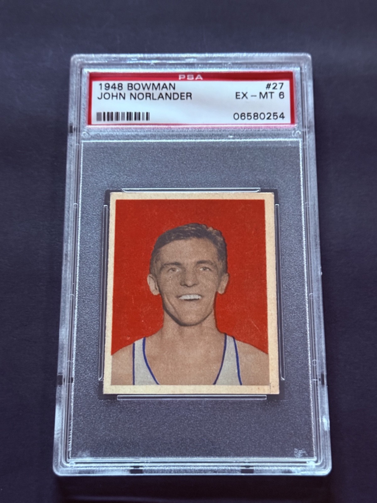 1948 Bowman #27 John Norlander PSA 6