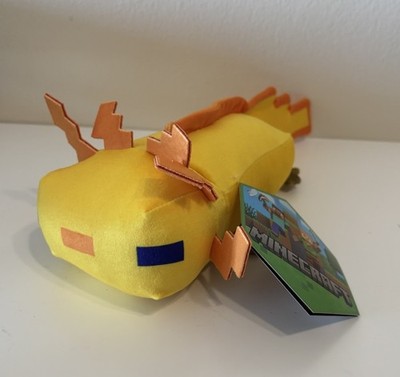 New Minecraft Axolotl Plush Gold/yellow 10  Toy Factory 2025