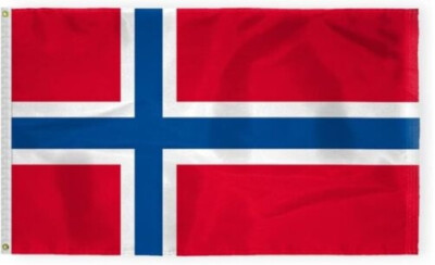 3x5 Foot Norway Flag - Norwegian Nordmann National Flags 100D SPUN POLYESTER