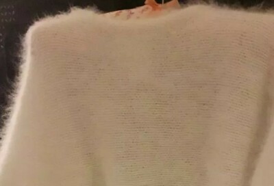 Pull En Angora Blanc 70% - Marque Rouet D'Or - Taille XL - Neuf Sans étiquettes