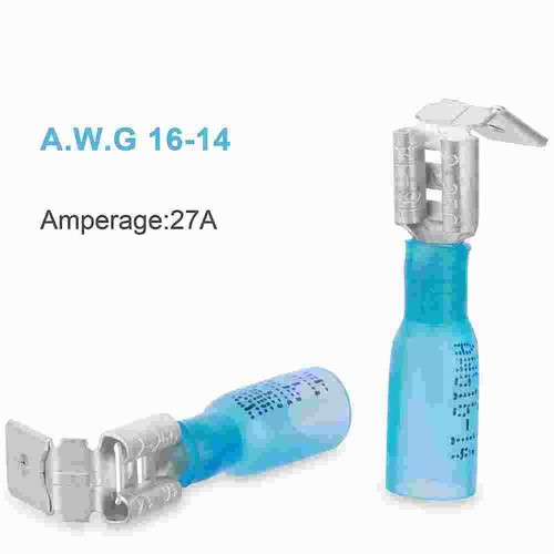 Heat Shrink Piggy Back Spade Connectors 16-14AWG Electrical Wire Terminal 150PCS - Picture 1 of 12