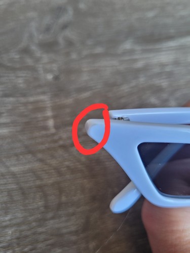 Nuevas gafas de sol Nordstrom blancas Extreme Cateye acetato - Imagen 7 de 12
