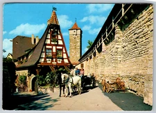Rothenburg ob der Tauber Alte Schmiede Old Forge Postcard