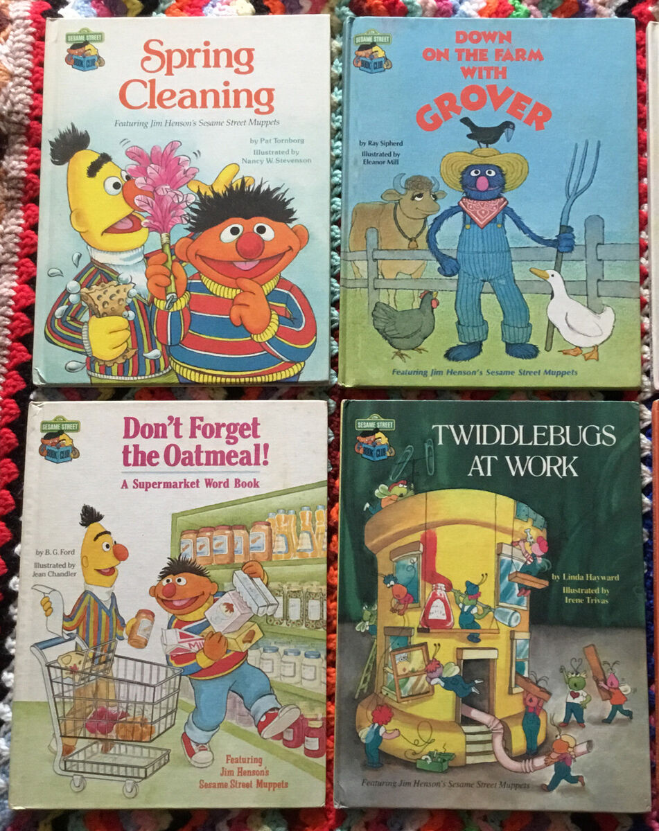 Vintage Sesame Street Book Club 80's Hardcover Children's Vintage Sesame Street Book Club 80's Hardcover Children's