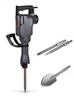 Tr Industrial Tr89100 Electric Demolition Jackhammer With 3 Bits Point, Flat, Sc Tr Industrial Tr89100 Electric Demolition Jackhammer With 3 Bits Point, Flat, Sc