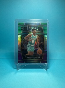 2021-22 Panini Select James Bouknight Concourse Green White Purple Prizm RC #37 