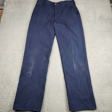 Workrite Pants Mens 34 Blue FR Flame Resistant Work Wear Casual Mechanic