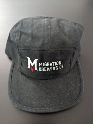 MIGRATION BREWING CO Portland, OR Men's Adjustable Strapback 5-Panel Hat Cap