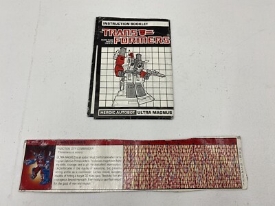 Ultra Magnus Autobot Transformers Instruction Booklet And Tech Specs 