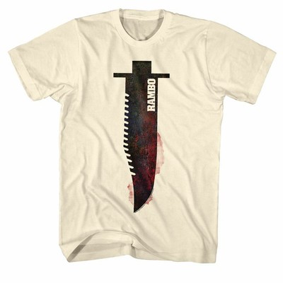 Rambo The Knife Natural Adult T-Shirt