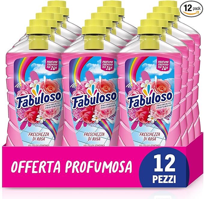 Fabuloso Rosa 950ml x12 - Il Profumo di Casa che Ami