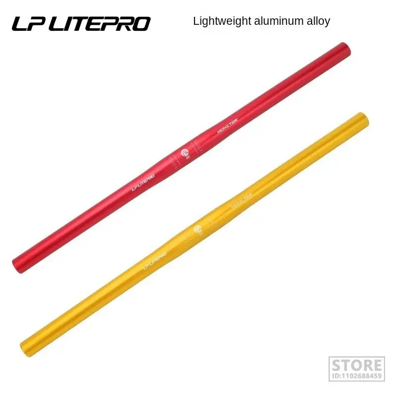 Manillar de bicicleta plegable 25,4X540 mm 580 mm para bicicleta ultraligera de aluminio Brompton Foto 3 de 4