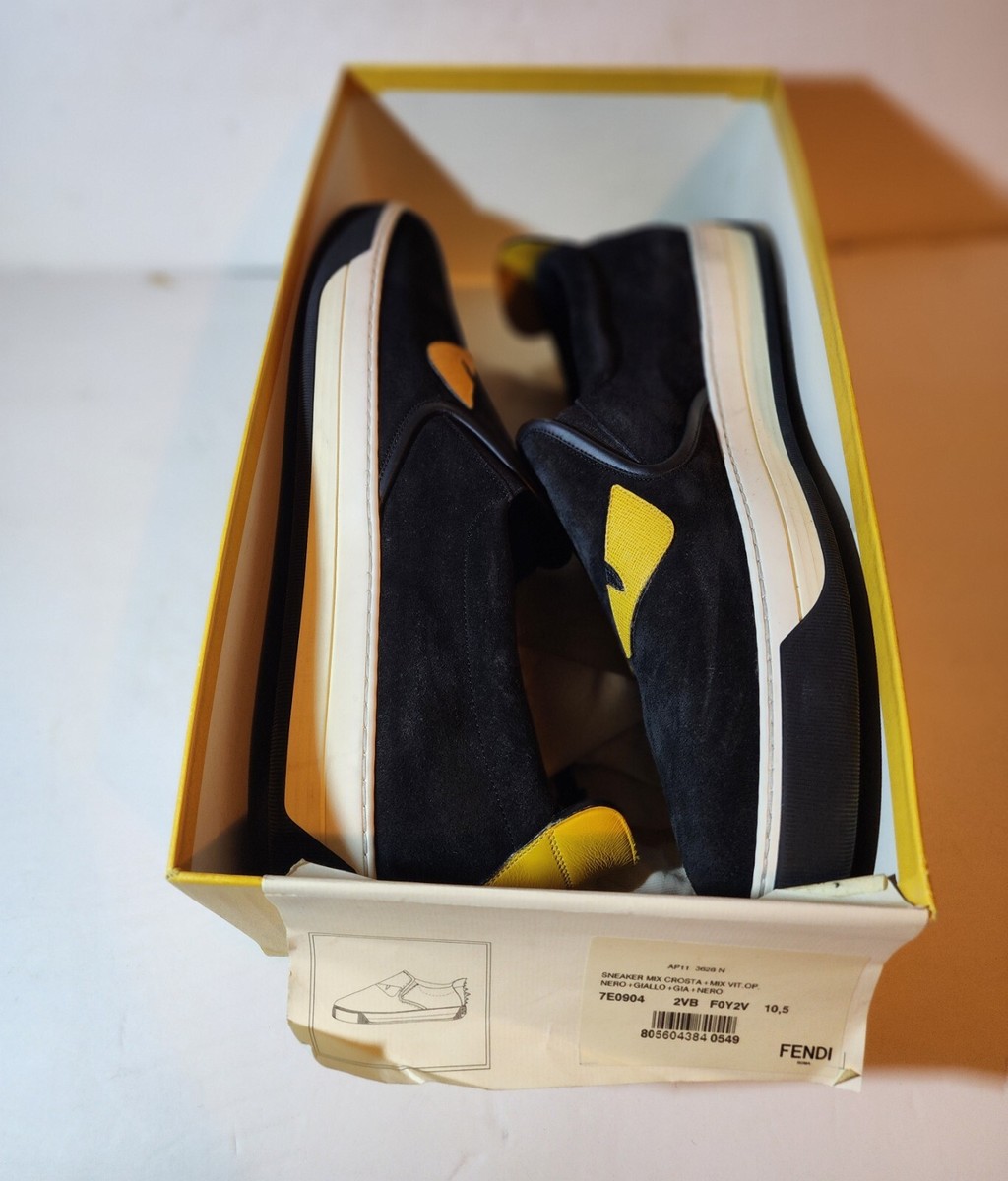 Men Fendi Monster Bugs Eye Slip On Sneakers AUTHENTIC SIZE  display picture 1