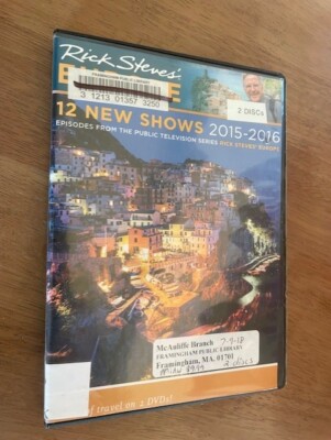 Rick Steves  Europe: 12 New Shows 2015-2016 (DVD, 2 Disc Set) PBS Amsterdam