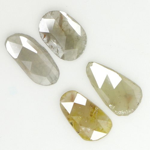 1,17 ct natürlicher lose Scheibenschliff Diamant 6,30 mm gelb grau Farbe Diamant LQ9441 - Bild 3 von 8