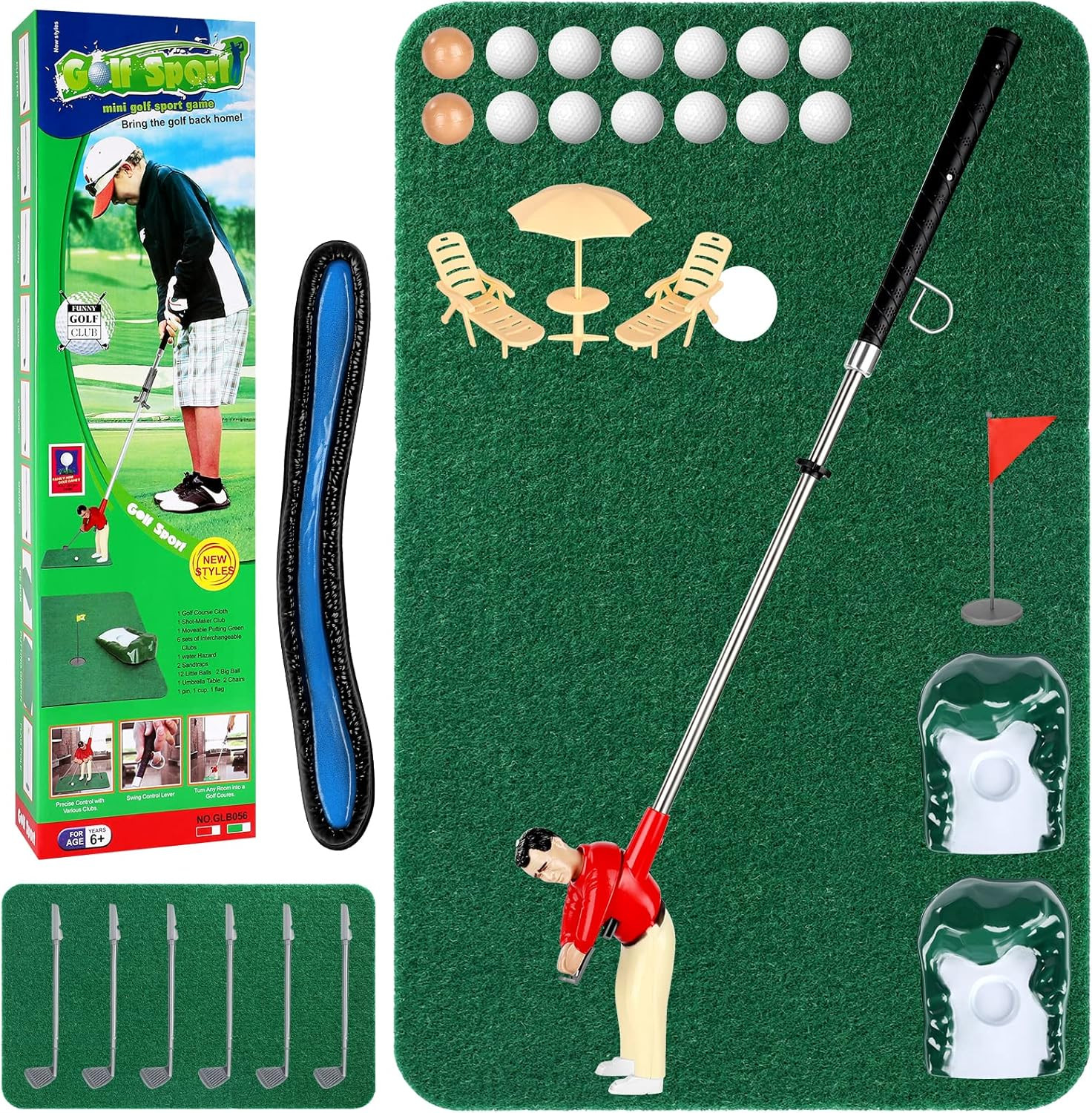 Mini Golf Games Is Funny Golf Gifts, Unique Mini Golfer on a Stick for Father&rsquo;S