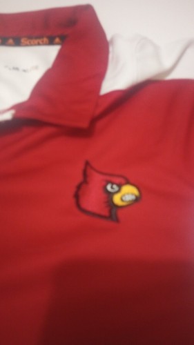 Adidas Louisville Cardinals Jersey Embroidery Sport Top Red Shirt Men’s Size Xl - Picture 6 of 8