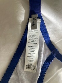 Aubade Bahia Half Cup Purple Embroidered Bra 36C