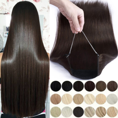 Thick 120G Hidden Long Weft Wire In 100% Remy Human Hair Extensions One Piece A