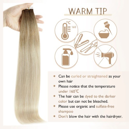 Taśma w kolorze balayage do włosów 100% prawdziwe przedłużanie włosów ludzkich 20 szt 50g bez szwu - Zdjęcie 21 z 38