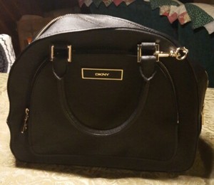 dkny black satchel bag