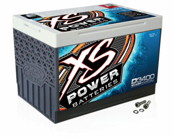 XS Power D3400 12 Volt BCI Group 34 AGM Battery With M6 Terminal Bolt xs-power-d3400-12-volt-bci-group-34-agm-battery-with-m6-terminal-bolt
