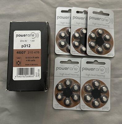 Rayovac Powerone 90 Ct Hearing Aid Batteries Size 312 exp 3/2021