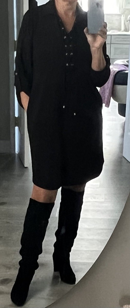 jones new york shirt dress Jones New York Petite Sleeveless Collared Midi Linen Shirt Dress