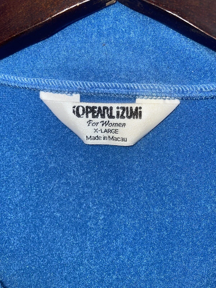 Chaleco de ciclismo PEARL IZUMI para mujer XL cremallera completa resistencia al viento polar azul negro Foto 3 de 4