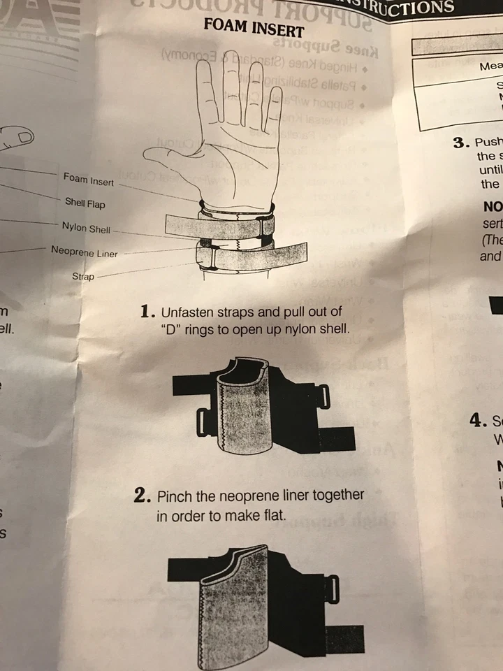 Chattanooga Achiever #1872 腕包支撑带泡沫插入件,黑色 — 第 4/4 张图片