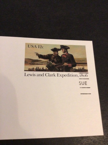 UX91 12c Lewis & Clark RARE FDC ERROR PRINTED ON 2 CARDS ONLY 1 KNOWN - Picture 5 of 5