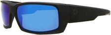 SPY General Matte Black Happy Dark Gray Green Polar w/Dark Blue Mirror