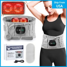 Cintura lombare gonfiabile a decompressione con luce rossa massaggiatore riscaldamento e vibrazione
